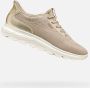 Geox Beige Casual Textiel Sneakers met 3 cm Rubberen Zool Beige Dames - Thumbnail 1