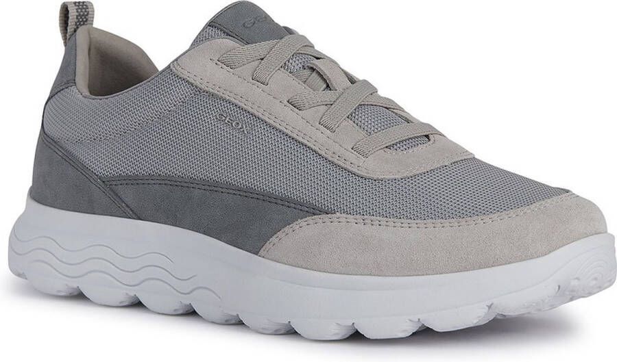 Geox Lichtgrijze Sneakers voor Mannen Gray Heren