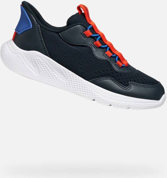 GEOX SPRINTYE FAST IN JONGENS Sneakers MARINEBLAUW ROOD