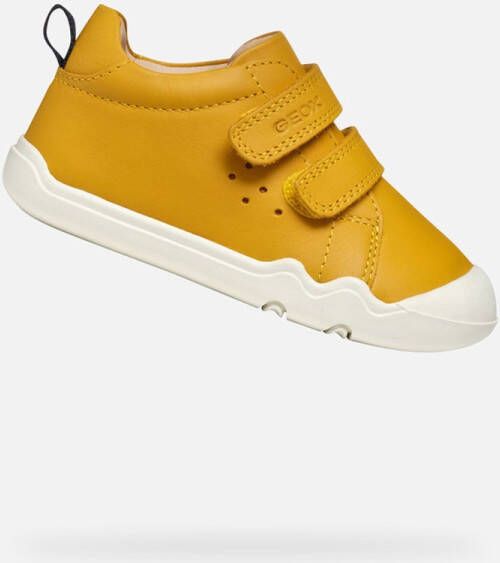 GEOX STEPPIEUP PEUTER Sneakers OKERGEEL MARINEBLAUW