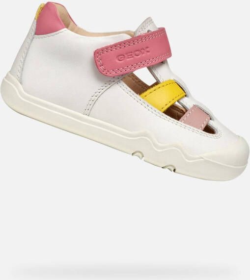 GEOX STEPPIEUP PEUTER Sneakers WIT DONKERROZE