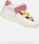 GEOX STEPPIEUP PEUTER Sneakers WIT DONKERROZE - Thumbnail 1