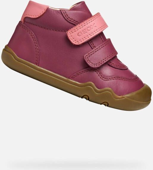 GEOX STEPPIEUP PEUTERMEISJES Sneakers DONKERPAARS DONKERROZE