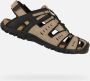 Geox Sandalen UOMO SANDAL STRADA C zomerschoen klittenbandschoen outdoorsandaal met leren voetbed - Thumbnail 1