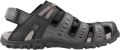 Geox Sandalen UOMO SANDAL STRADA C zomerschoen klittenbandschoen outdoorsandaal met leren voetbed - Zwart