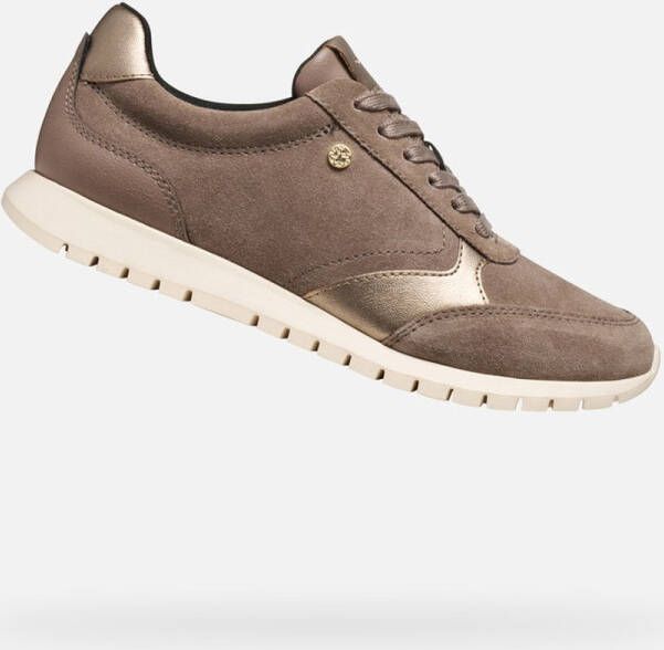 GEOX SUKIE 2.0 DAMES Sneakers BRUIN ZAND