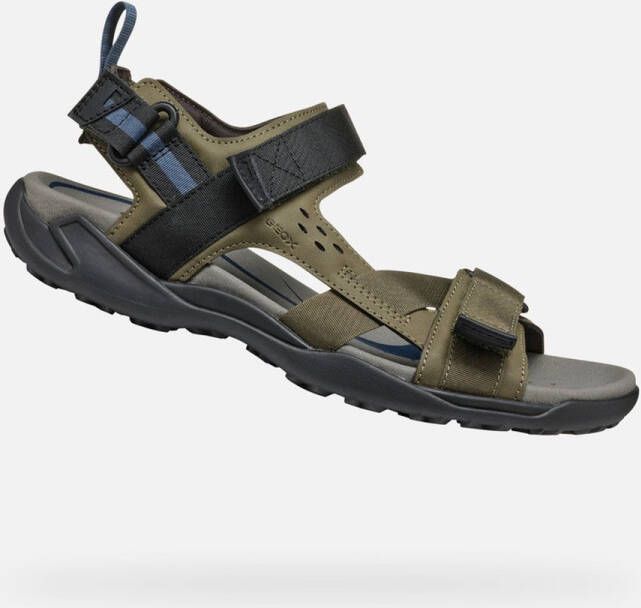 GEOX TERRENO + GRIP HEREN Sandalen LEGERGROEN