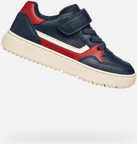 GEOX THELEVEN JONGENS Sneakers MARINEBLAUW ROOD