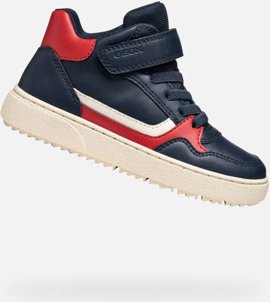 GEOX THELEVEN JONGENS Sneakers MARINEBLAUW ROOD