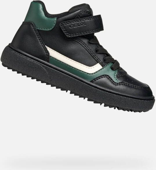 GEOX THELEVEN JONGENS Sneakers ZWART GROEN