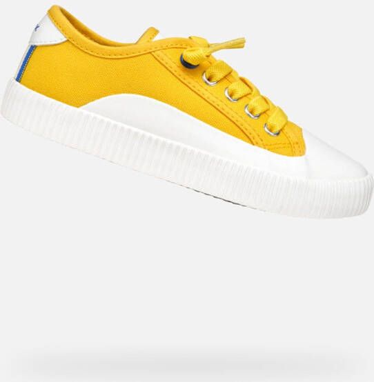 GEOX TIPPESTE TIENERS Sneakers GEEL WIT