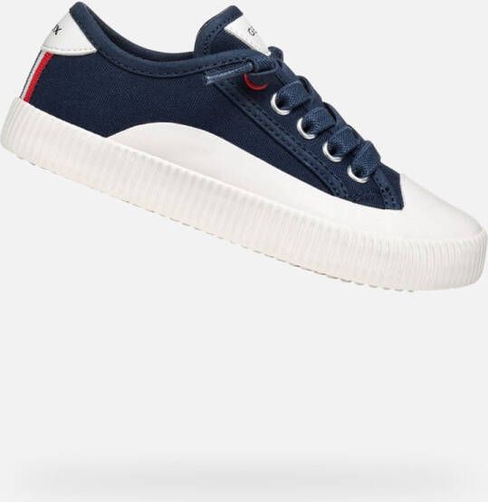 GEOX TIPPESTE TIENERS Sneakers MARINEBLAUW WIT