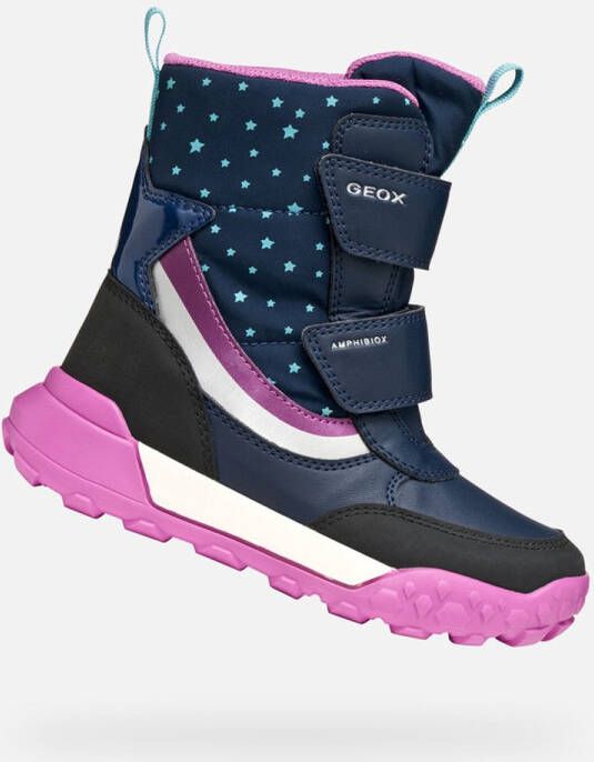 GEOX TREKKYUP ABX MEISJES MARINEBLAUW VIOLET