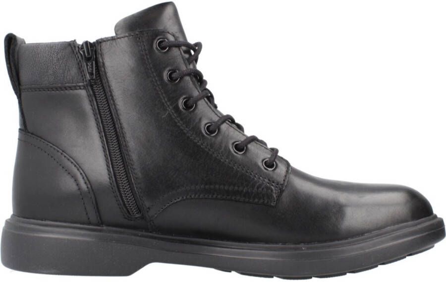 Geox Zwarte Enkellaarzen voor Heren Black Heren