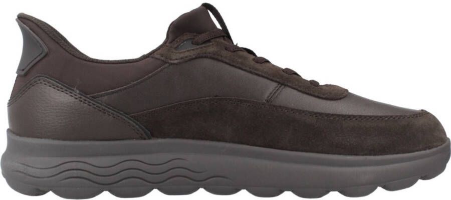 GEOX U Spherica Plus A herensneaker slip-on schoenen U56MPA 08522 bruin