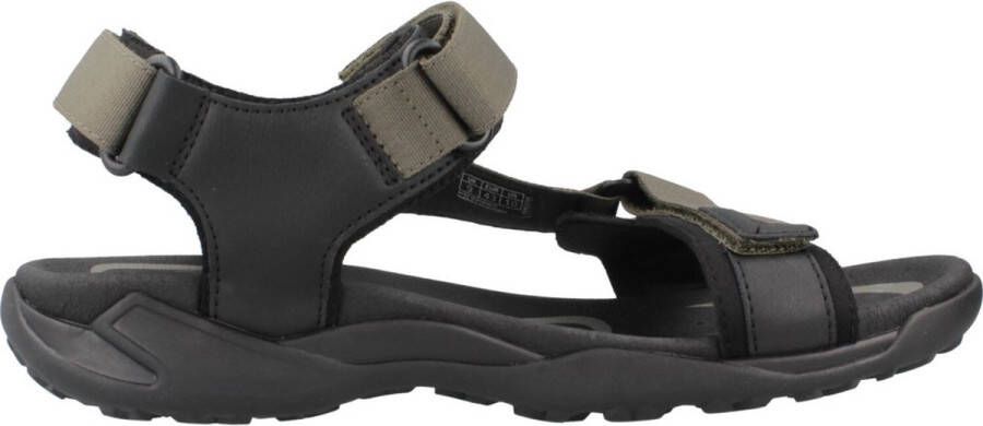 Geox Groene Grip Platte Sandalen voor Mannen Green Heren