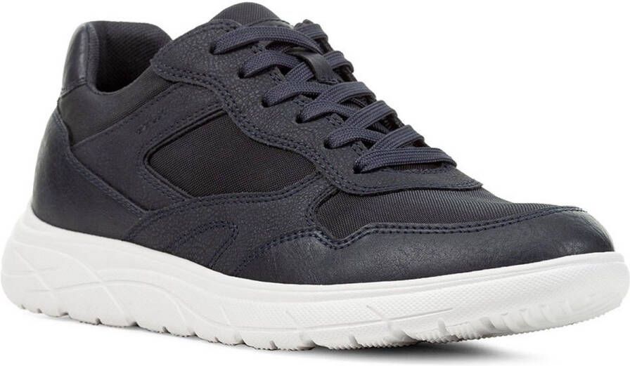 Geox Blauwe Portello Sneakers voor Mannen Blue Heren