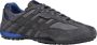 GEOX UOMO Snake A Leren herentrainers U4507A022EK grijs - Thumbnail 1