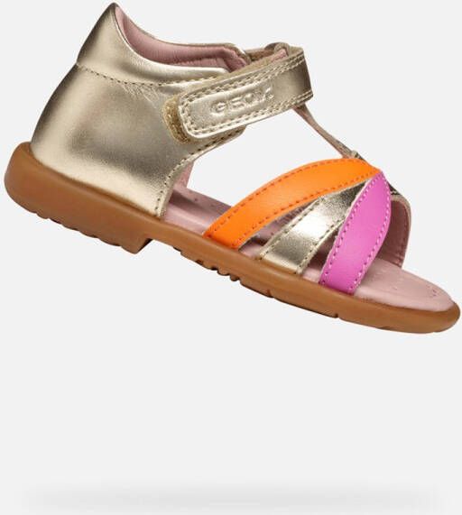 GEOX VERRED PEUTERMEISJES Sandalen PLATINA