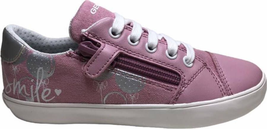 GEOX veter rits ""smile"" stoffen sneakers Gisli roze
