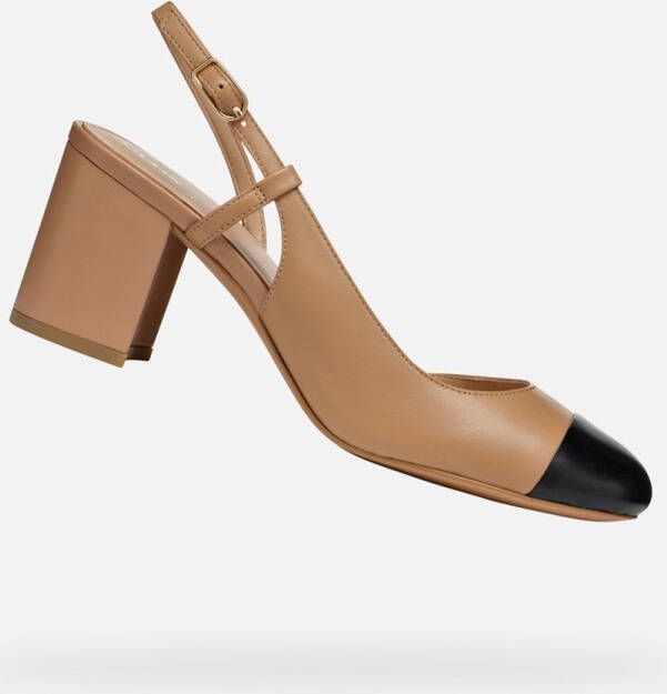 GEOX VIRNILISA 65 DAMES Pumps BEIGE ZWART
