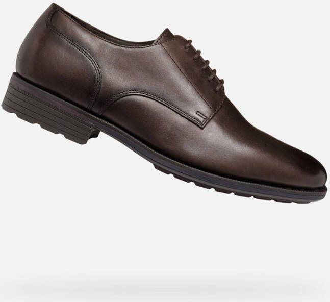 GEOX WALK PLEASURE F HEREN Veterschoenen KOFFIEKLEUR