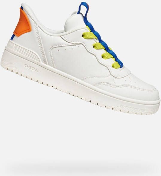 GEOX WASHIBA FAST IN JONGENS Sneakers WIT ROYAALBLAUW