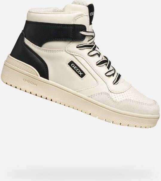 GEOX WASHIBA JONGENS Sneakers WIT ZWART