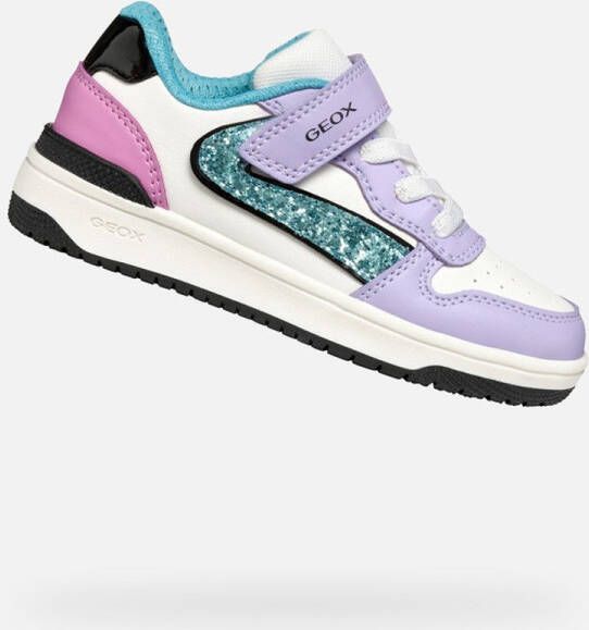 GEOX WASHIBA MEISJES Sneakers LILA TURKOOIS