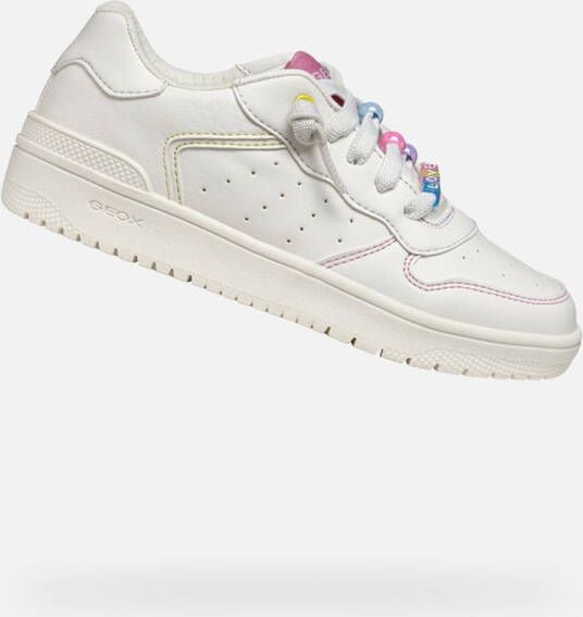 GEOX WASHIBA MEISJES Sneakers WIT ROZE