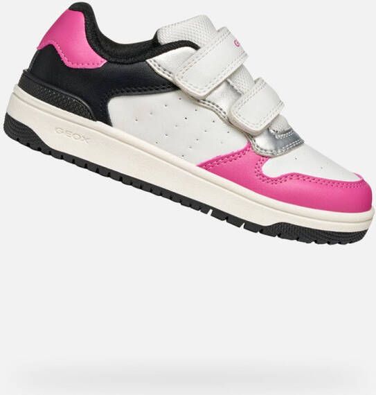 GEOX WASHIBA TIENERS Sneakers WIT FUCHSIA
