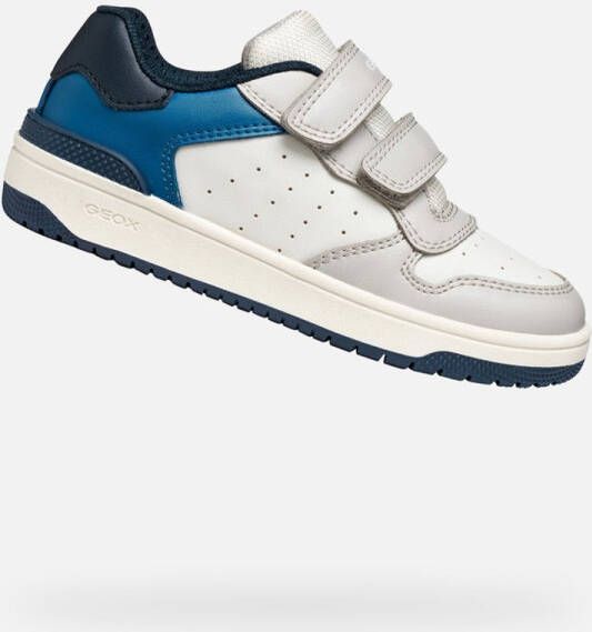 GEOX WASHIBA TIENERS Sneakers WIT LICHTGRIJS