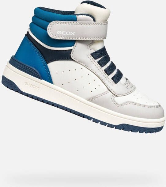 GEOX WASHIBA TIENERS Sneakers WIT LICHTGRIJS