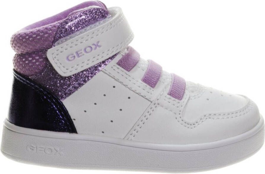 GEOX Witte Hoge Sneaker Lila