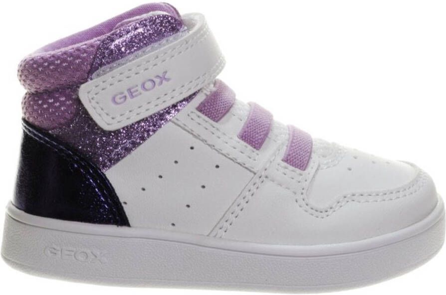 GEOX Witte Hoge Sneaker Lila