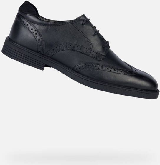GEOX ZHEENO JONGENS Veterschoenen ZWART