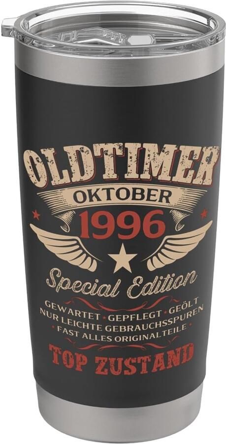 Geschenk voor 30e verjaardag oktober dubbelwandige thermobeker