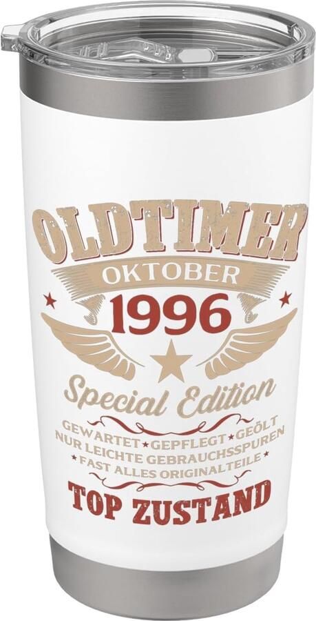 Geschenk voor 30e verjaardag oktober dubbelwandige thermobeker