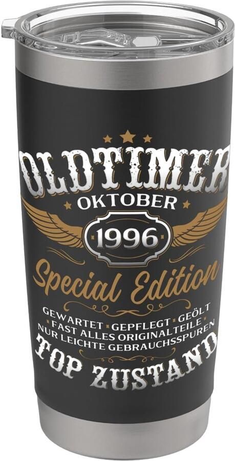 Geschenk voor 30e verjaardag oktober dubbelwandige thermobeker