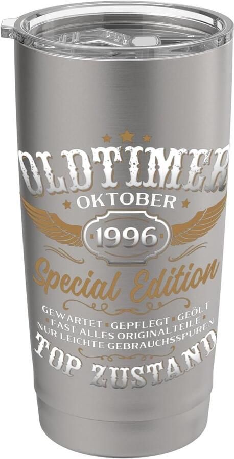 Geschenk voor 30e verjaardag oktober dubbelwandige thermobeker
