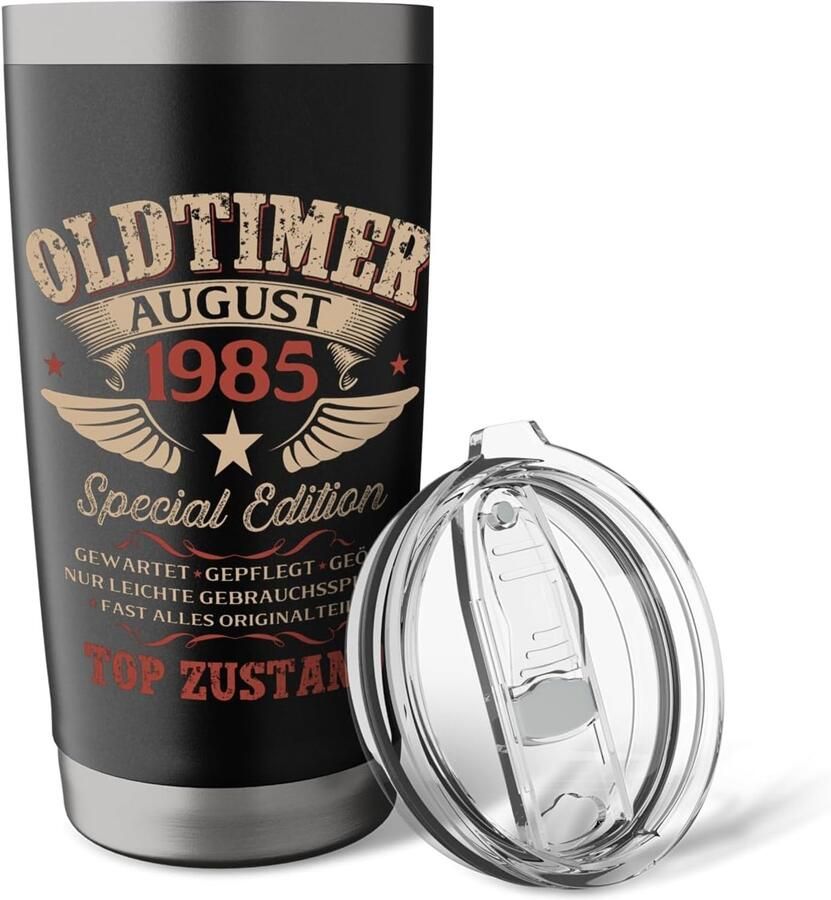 Geschenk voor Man 41e Verjaardag August Thermosbeker