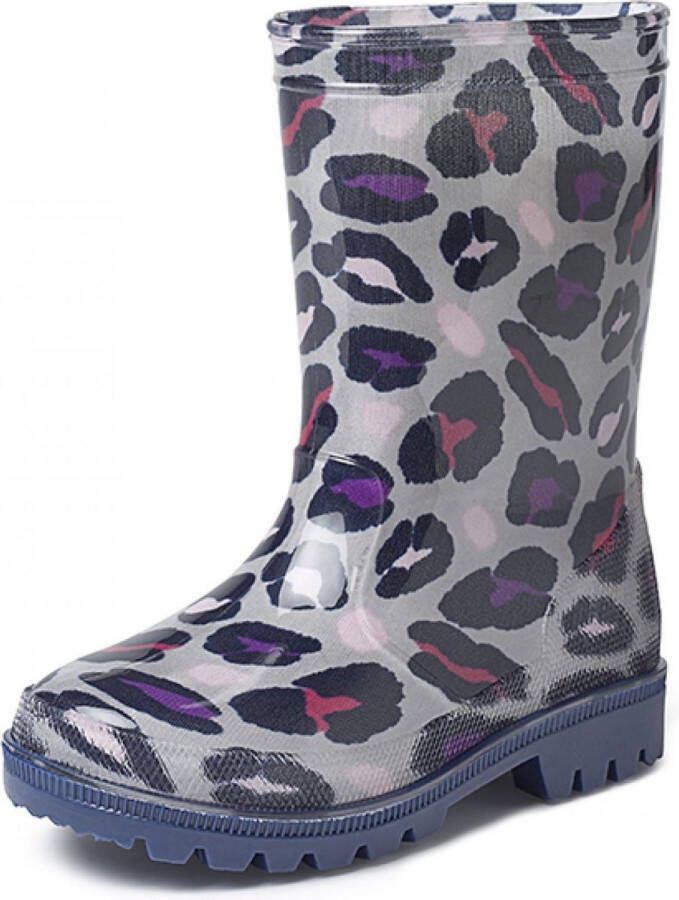 Gevavi Boots Romy kinder- en dameslaars pvc grijs panter