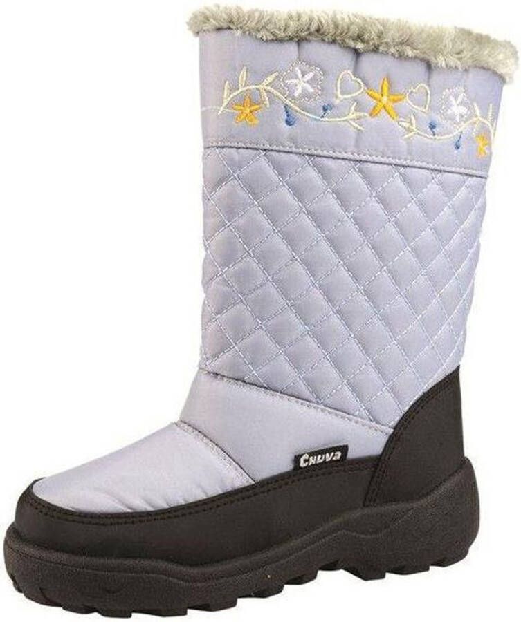 Gevavi Chuva meisjes en dames snowboot grijs met bloemetjes