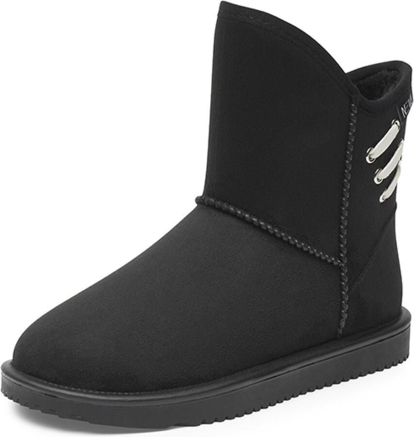 Gevavi Dameslaars Neva 02 Gevoerd Zwart Laarzen