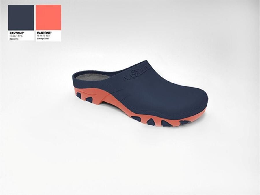 Gevavi Natulive tuinklompen dames tuinklompen navy coral