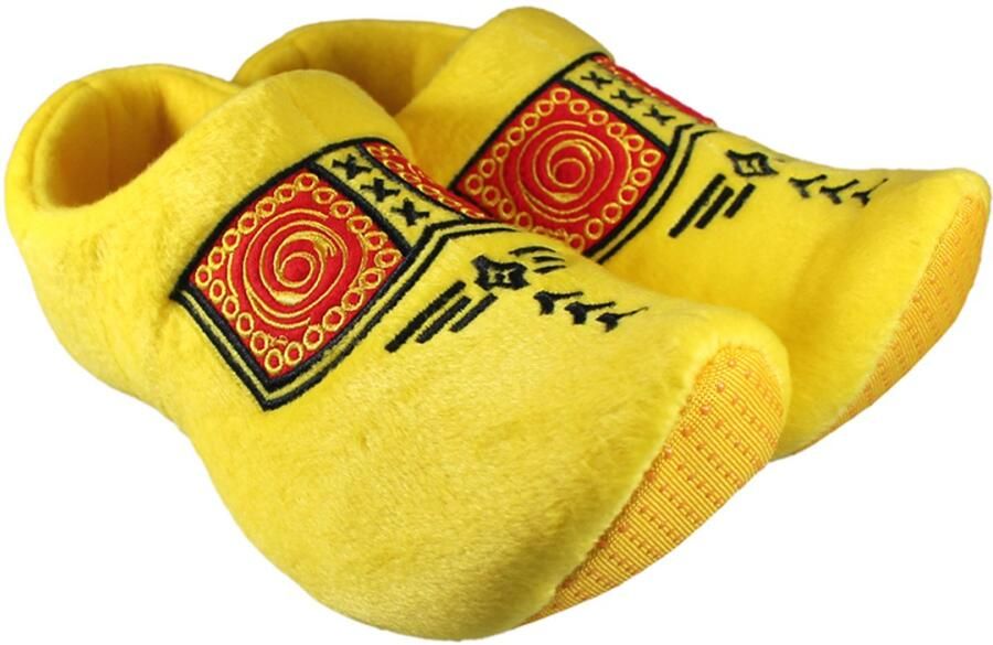 Merkloos Sans marque Nijhuis klomppantoffel boeren bies Geel - Foto 2