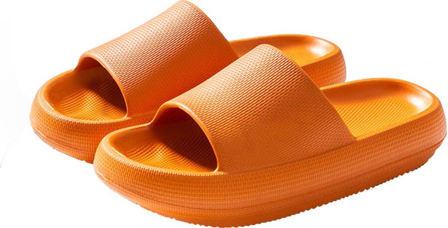 Geweo Slippers EVA Badslippers Unisex Verdikte Lichtgewicht Super Zacht aan je Voeten Anti-Slip en Stevig Voetbed Anti-lawaai Zwart