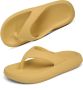 Geweo -Badslipppers-Slippers Heren Dames-Antislip Zachte Zomer Teenslippers-geel - Thumbnail 1