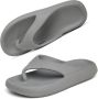Geweo -Badslipppers-Slippers Heren Dames-Antislip Zachte Zomer Teenslippers-Grijs - Thumbnail 1