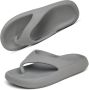 Geweo -Badslipppers-Slippers Heren Dames-Antislip Zachte Zomer Teenslippers-grijs - Thumbnail 1